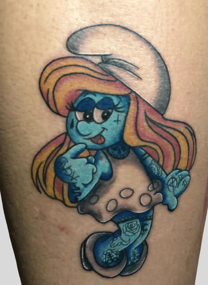 Smurfs Tattoo Portrait