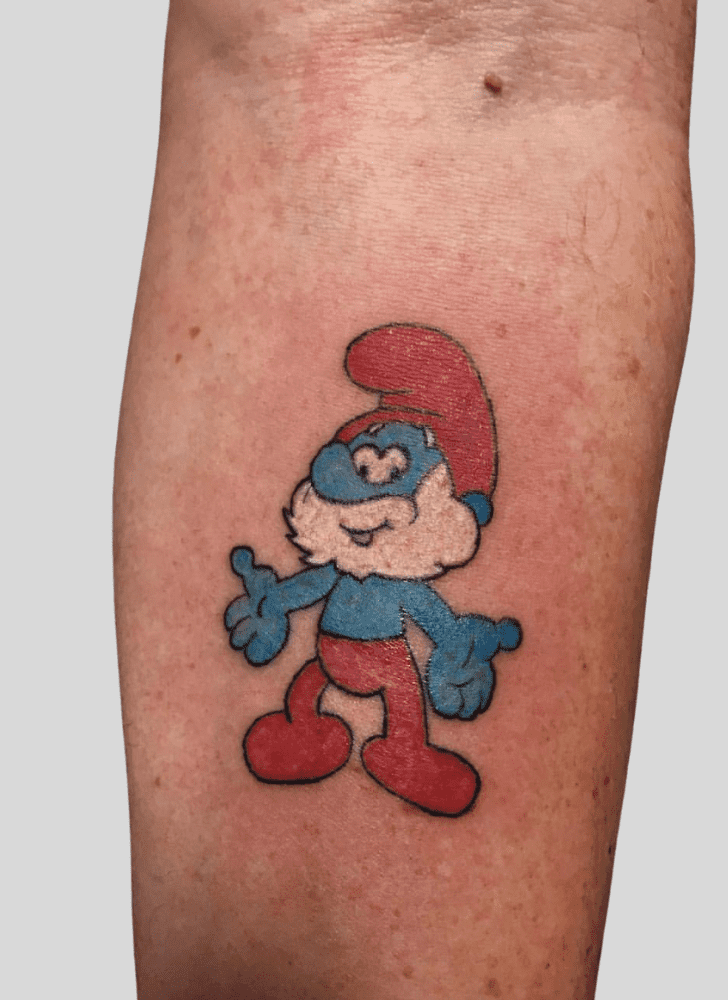 Smurfs Tattoo Shot