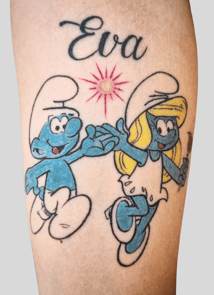 Smurfs Tattoo Shot