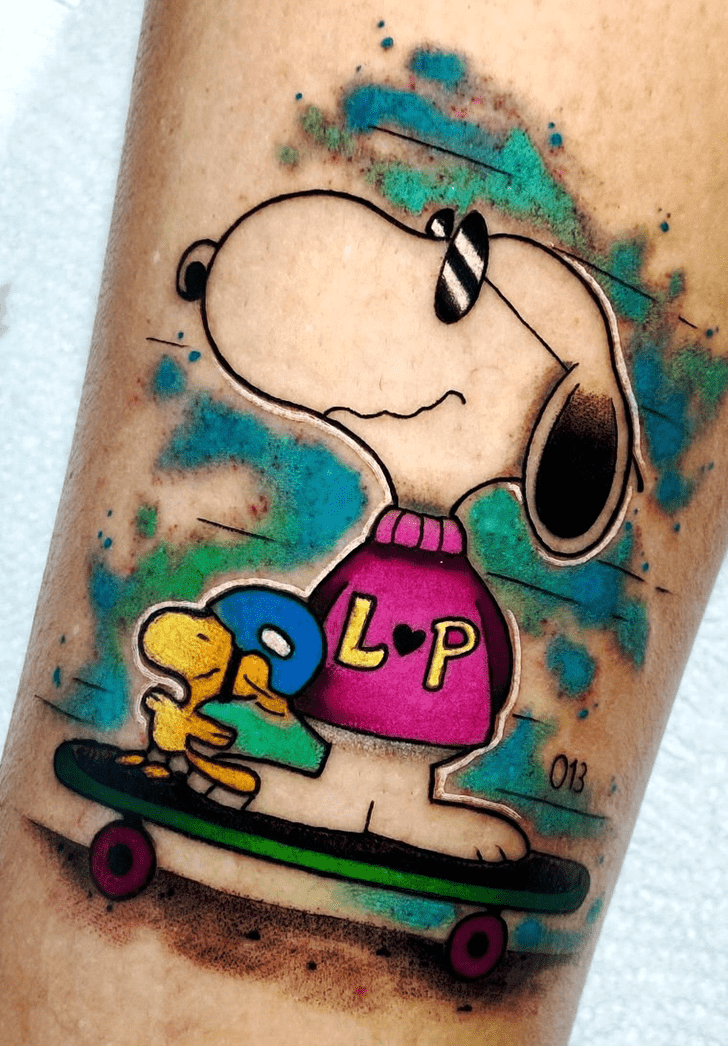 Snoopy Tattoo Portrait