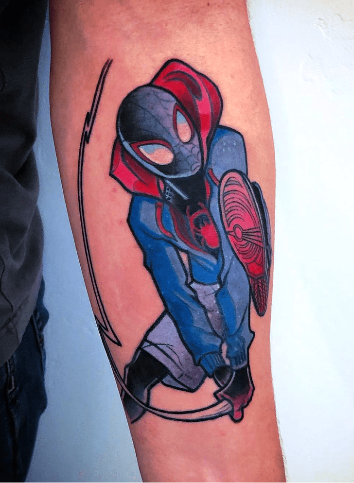 Spider-Verse Tattoo Portrait