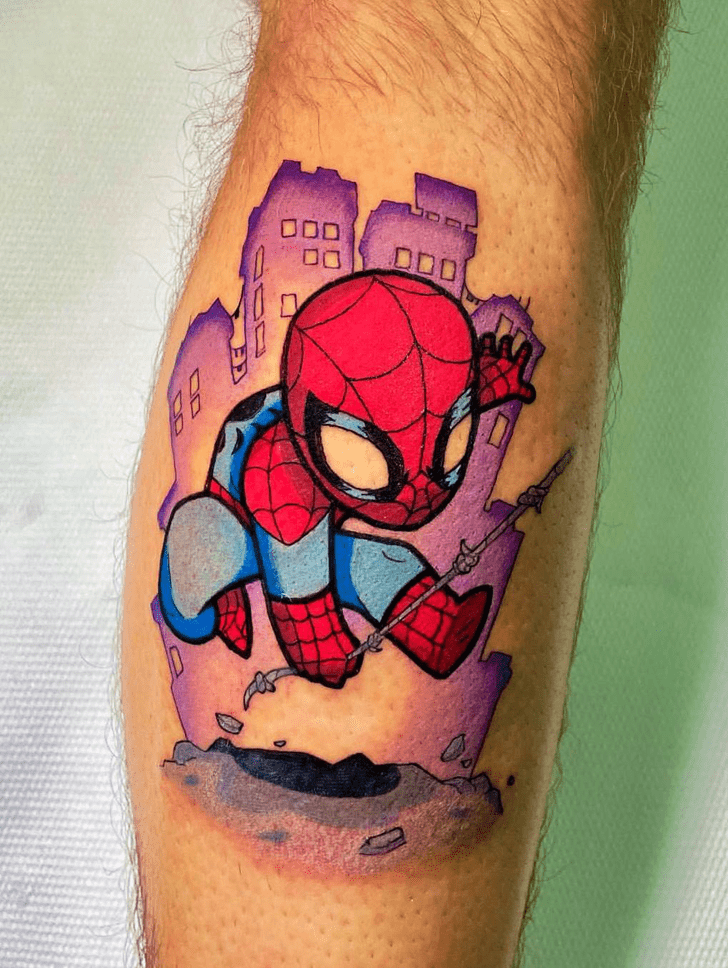 Spider-Verse Tattoo Portrait