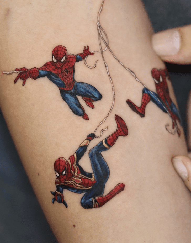 Spider-Verse Tattoo Shot