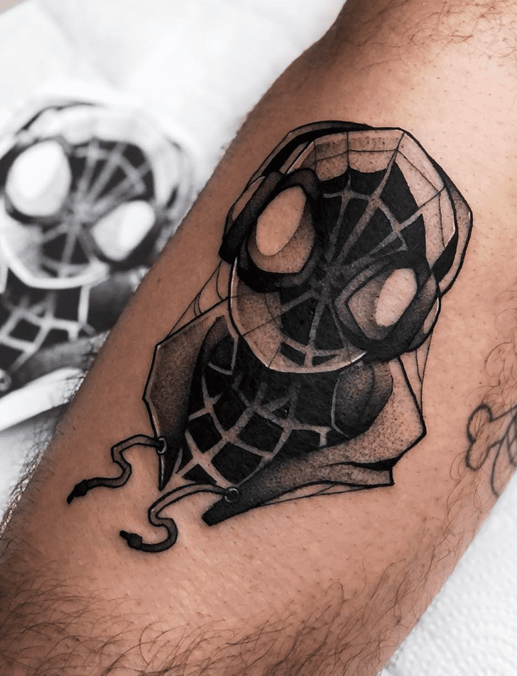 Spider-Verse Tattoo Portrait