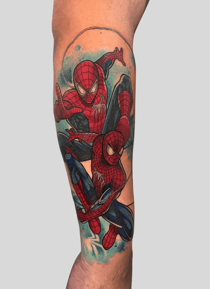 Spiderman Tattoo Figure