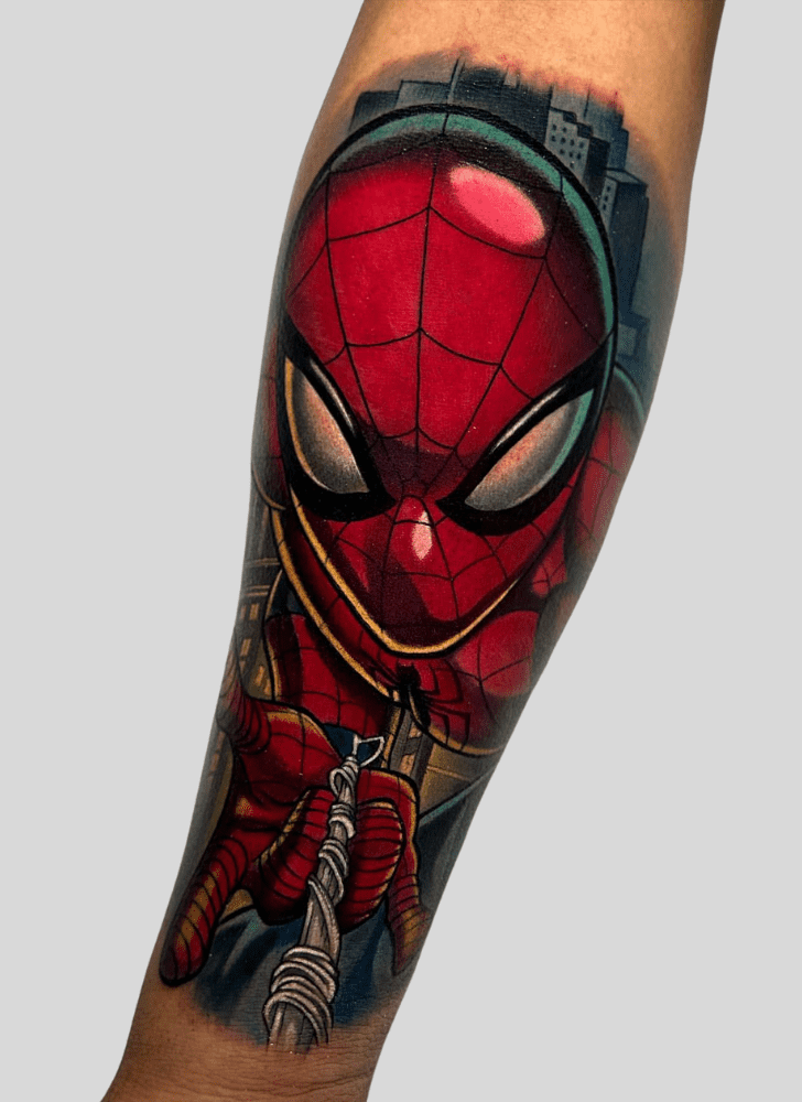 Spiderman Tattoo Portrait