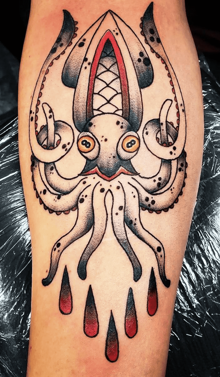 Squid Tattoo Photograph