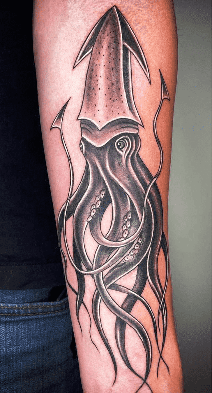 Squid Tattoo Design Image