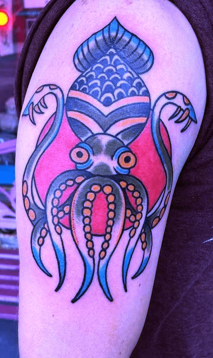 Squid Tattoo Photo