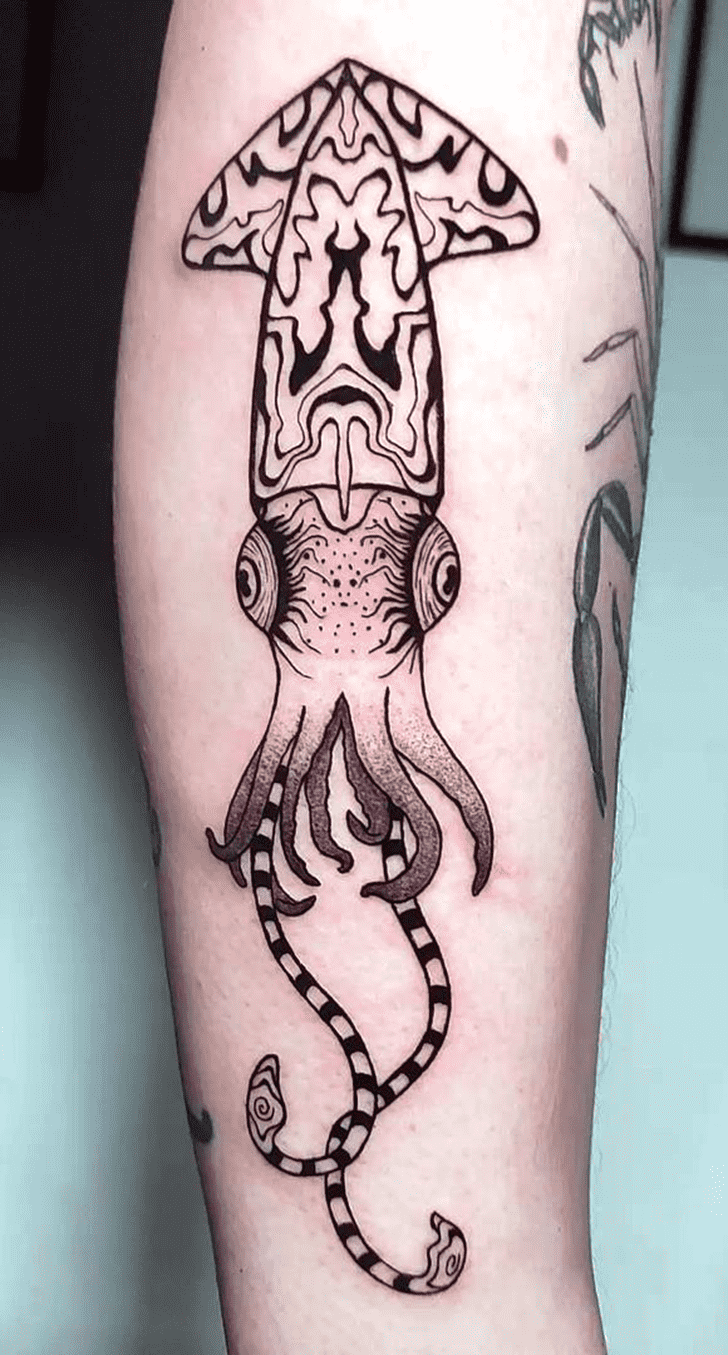 Squid Tattoo Photograph