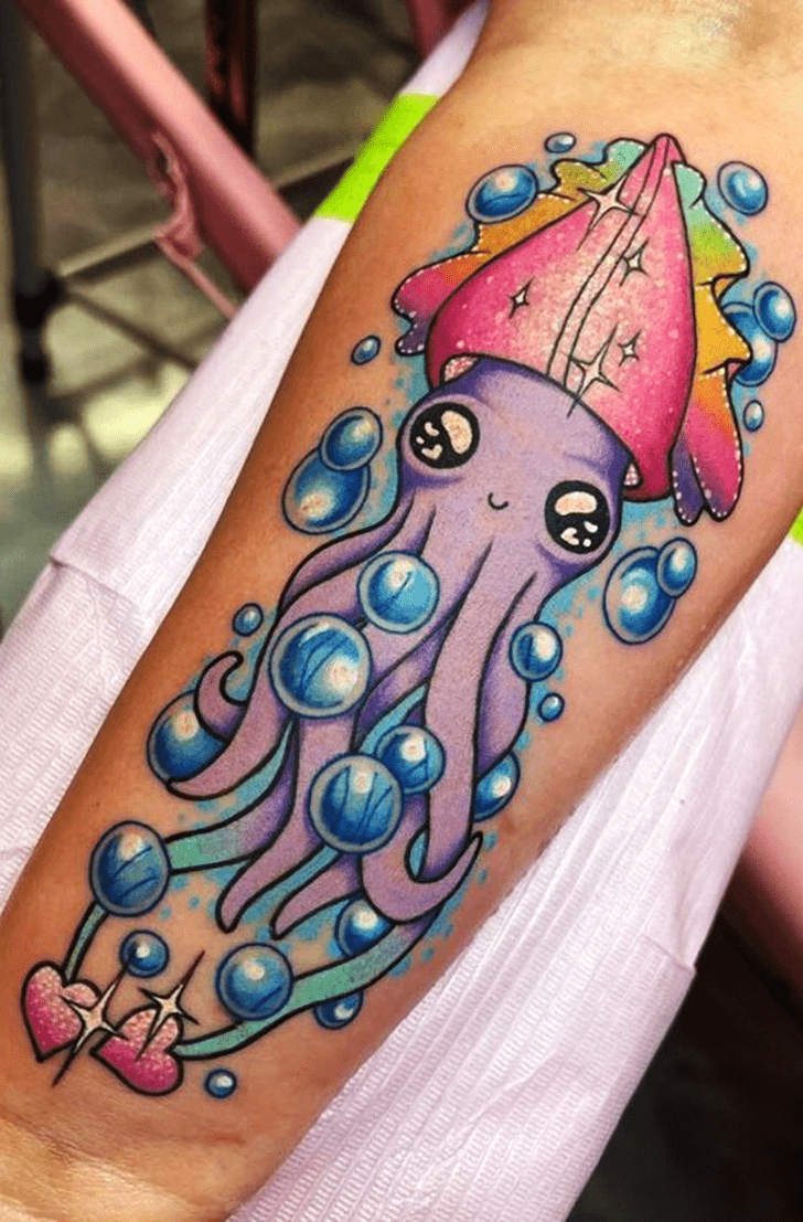 Squid Tattoo Shot