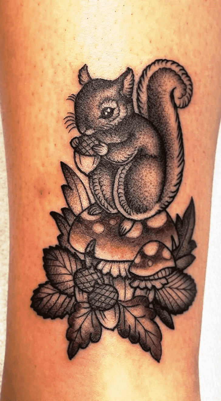 Squirrel Tattoo Figure