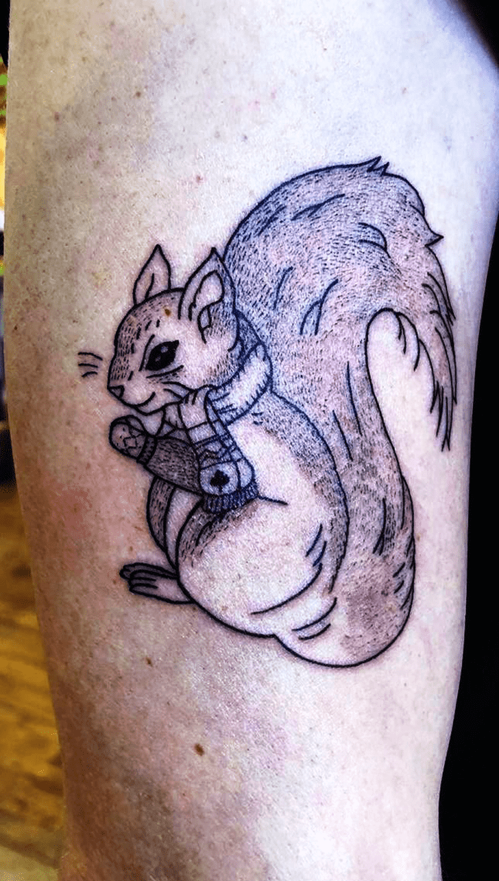 Squirrel Tattoo Figure