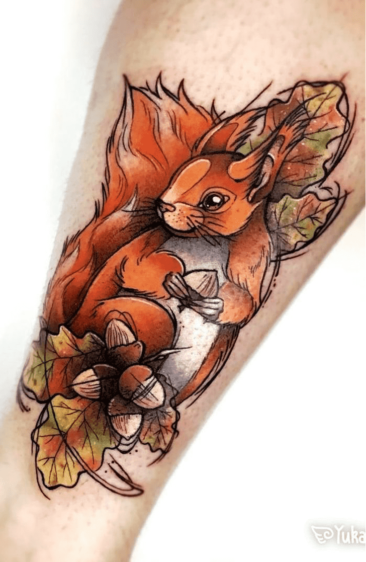 Squirrel Tattoo Portrait