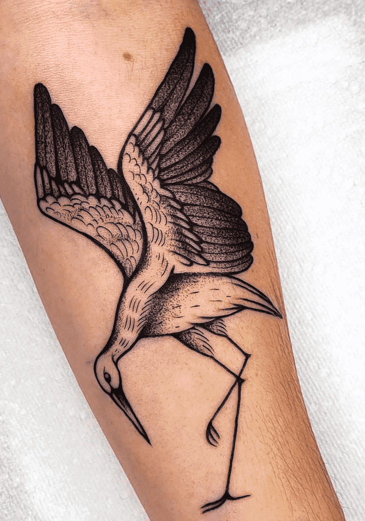 Stork Tattoo Ink