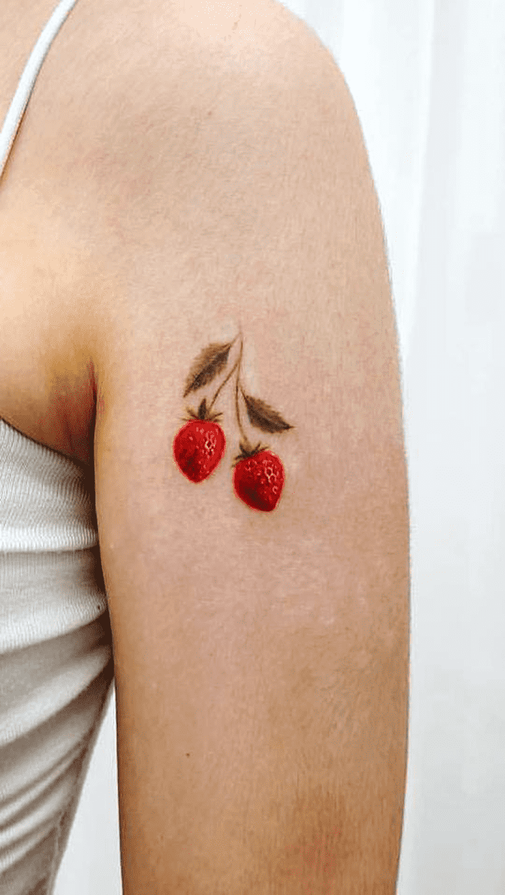 Strawberry Tattoo Portrait