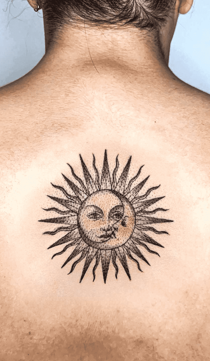 Sun Tattoo Figure