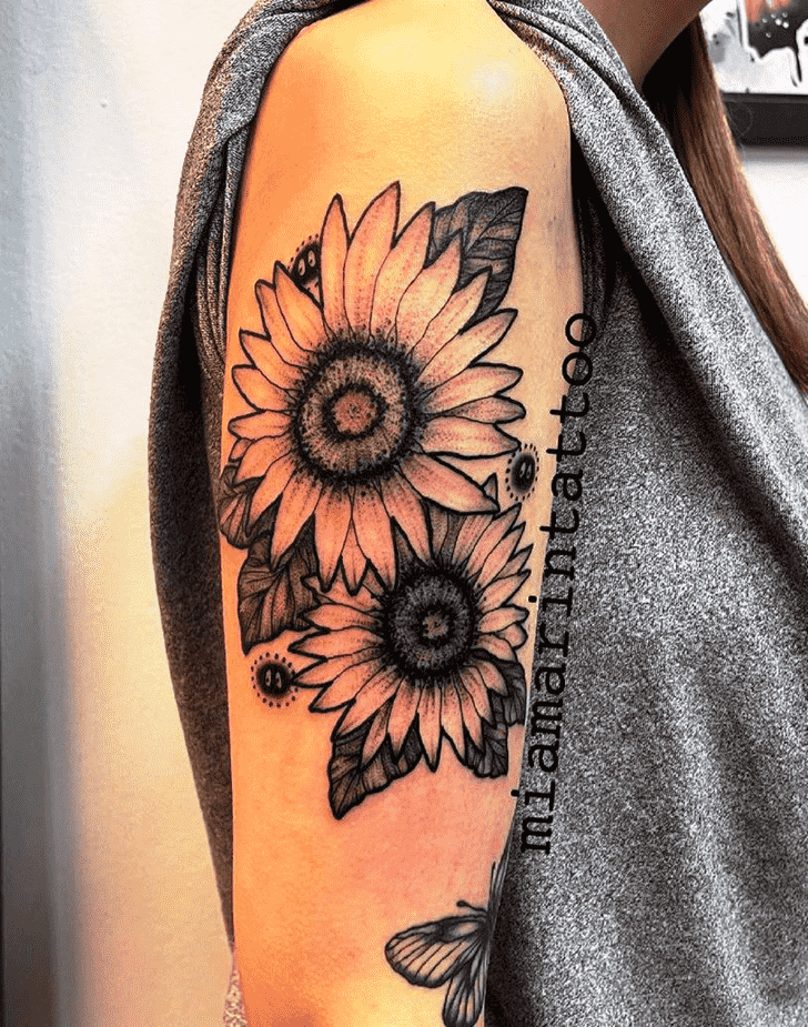 Sunflower Tattoo Photo