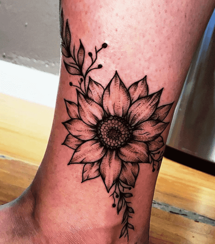 Sunflower Tattoo Shot