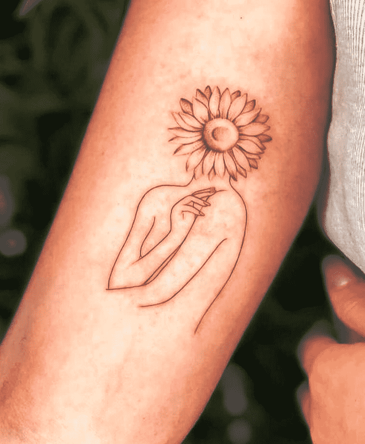 Sunflower Tattoo Figure