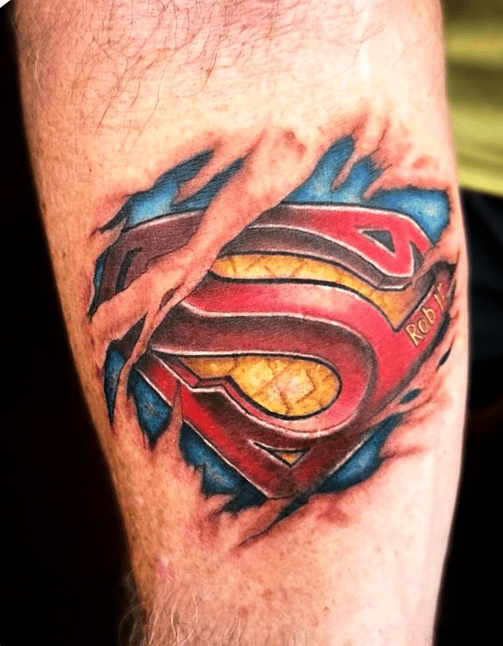 Superman Tattoo Portrait