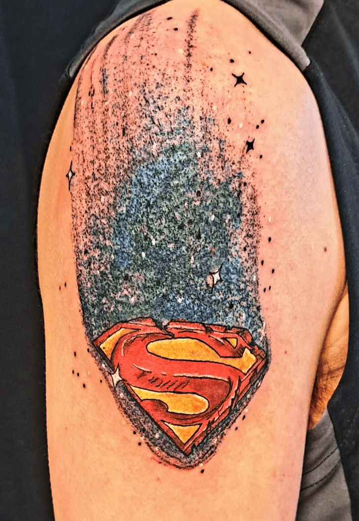 Superman Tattoo Figure