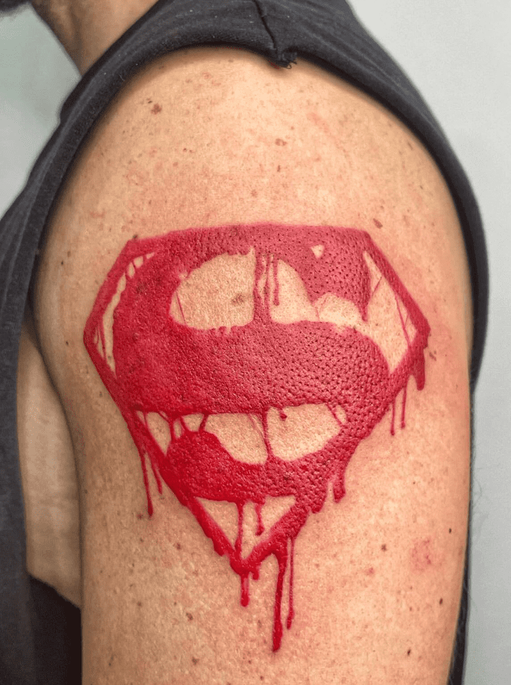 Superman Tattoo Shot