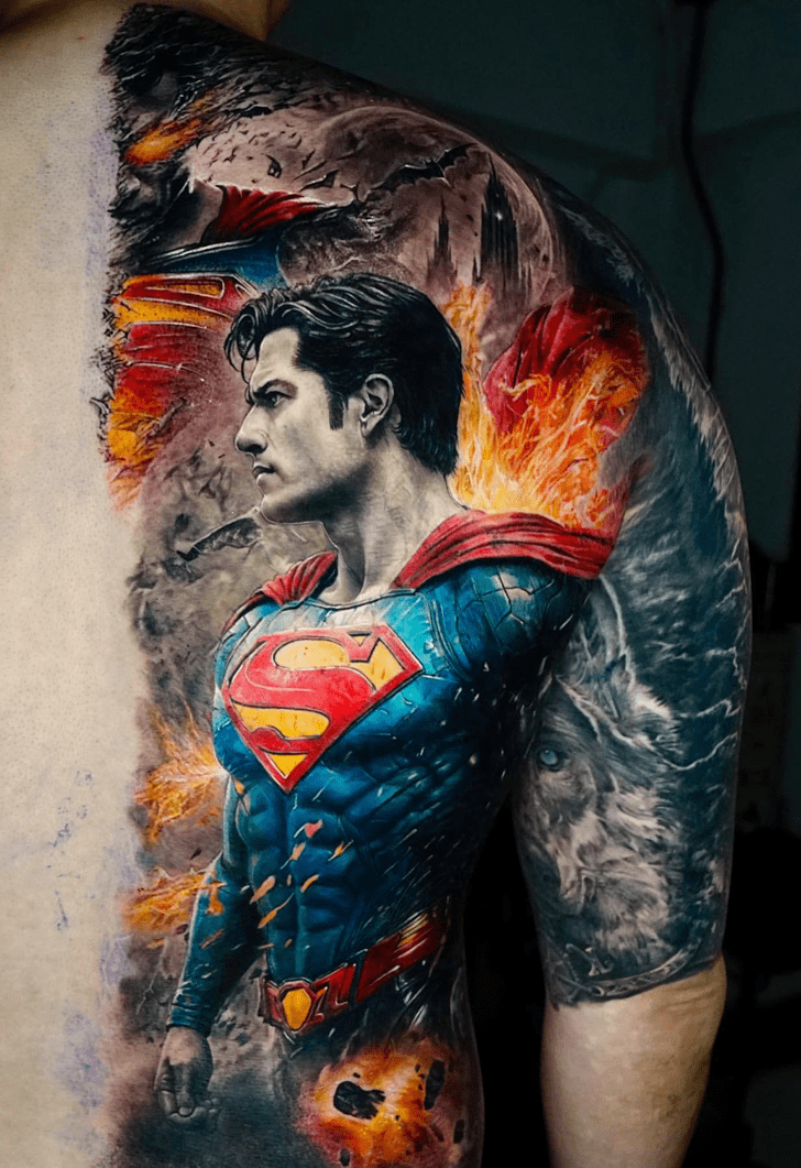 Superman Tattoo Snapshot