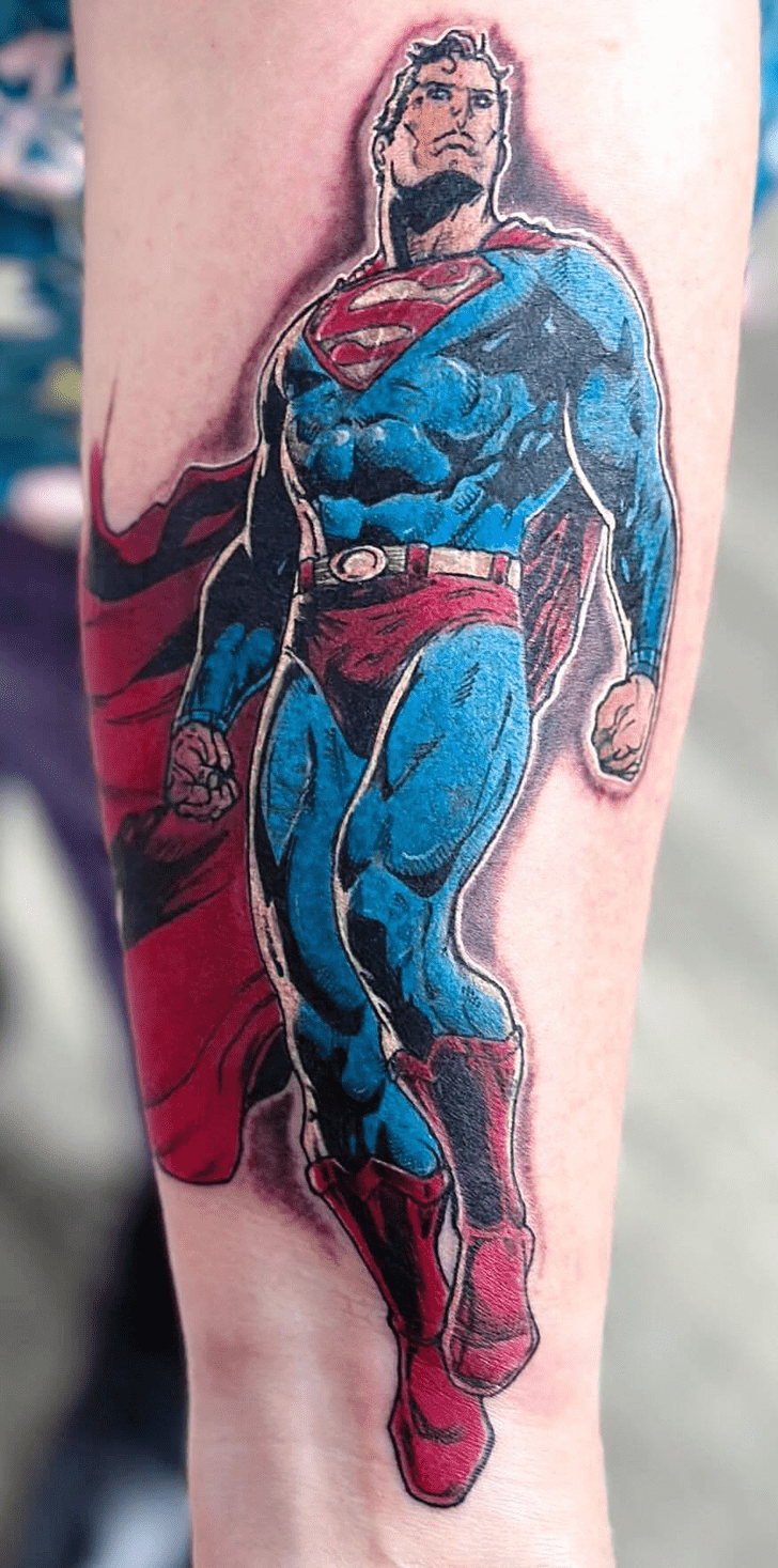 Superman Tattoo Shot