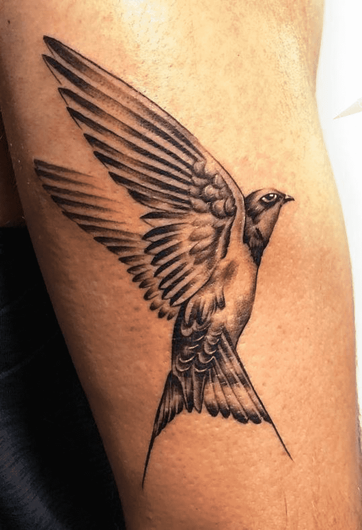 Swallow Bird Tattoo Portrait