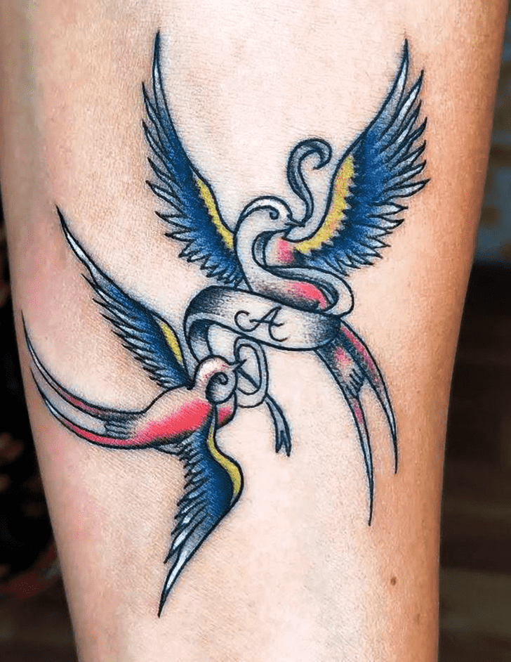 Swallow Bird Tattoo Figure