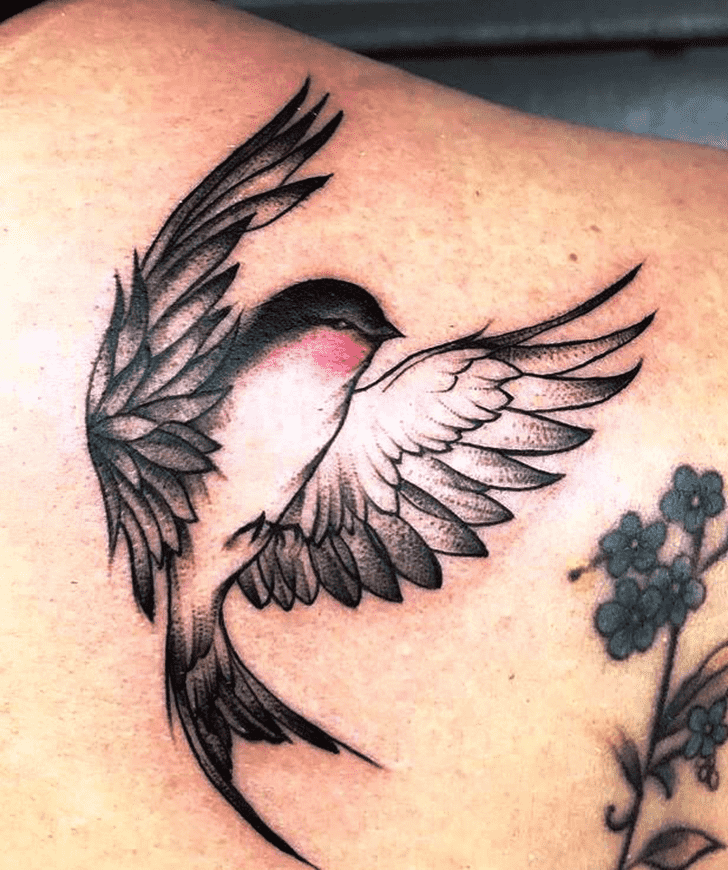 Swallow Bird Tattoo Shot