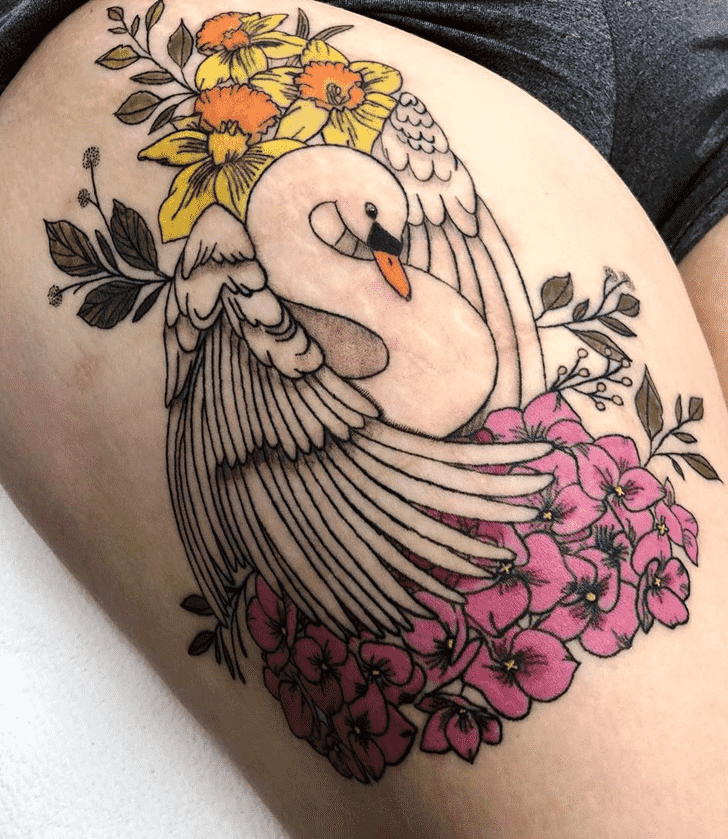 Swan Tattoo Portrait