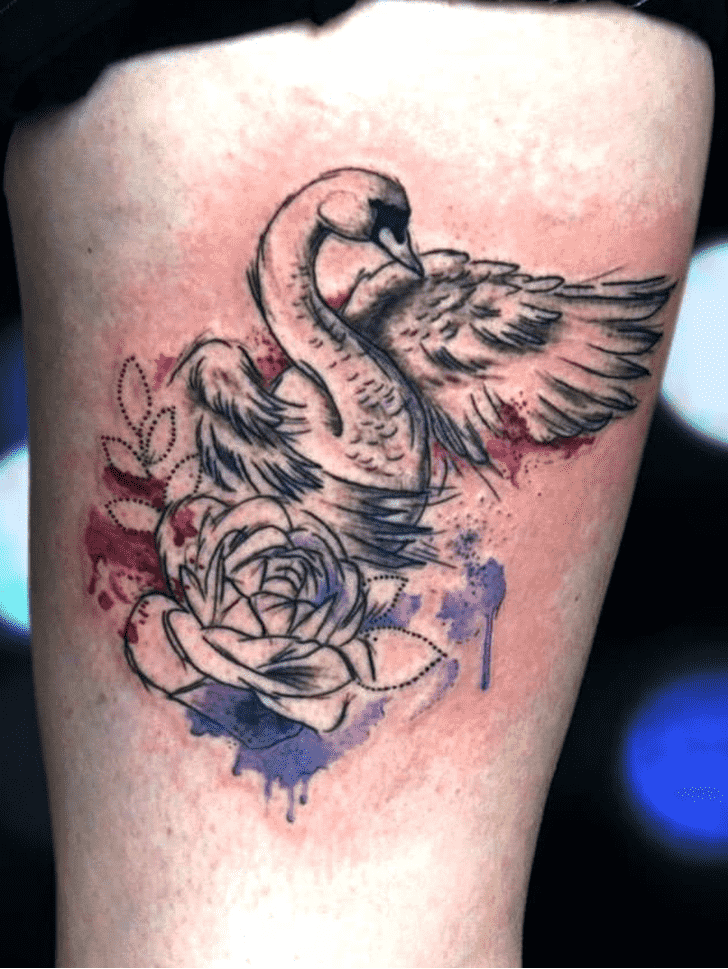 Swan Tattoo Shot