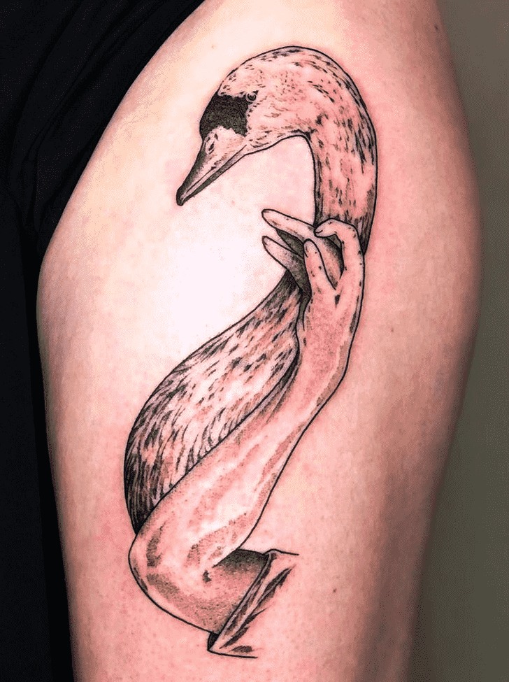 Swan Tattoo Portrait