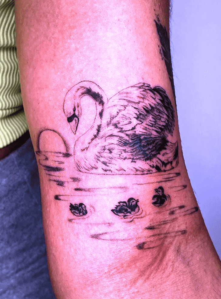 Swan Tattoo Shot