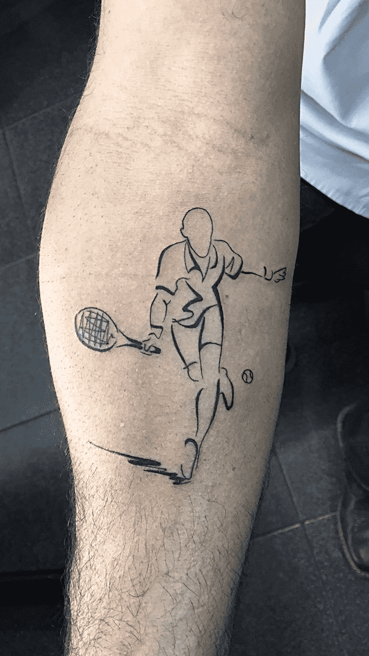 Tennis Tattoo Design Image