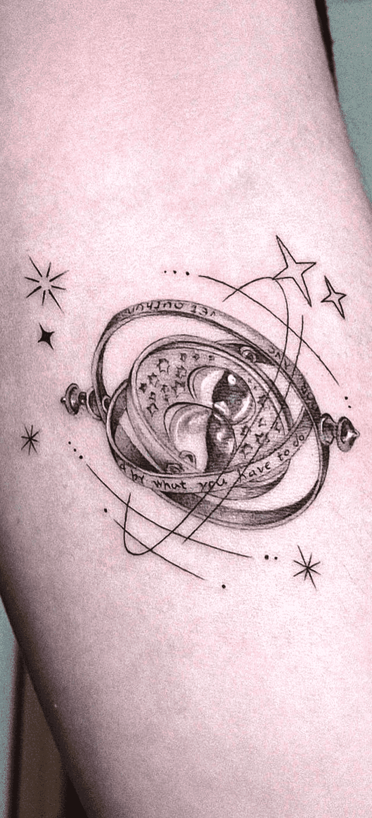 Time Turner Tattoo Portrait