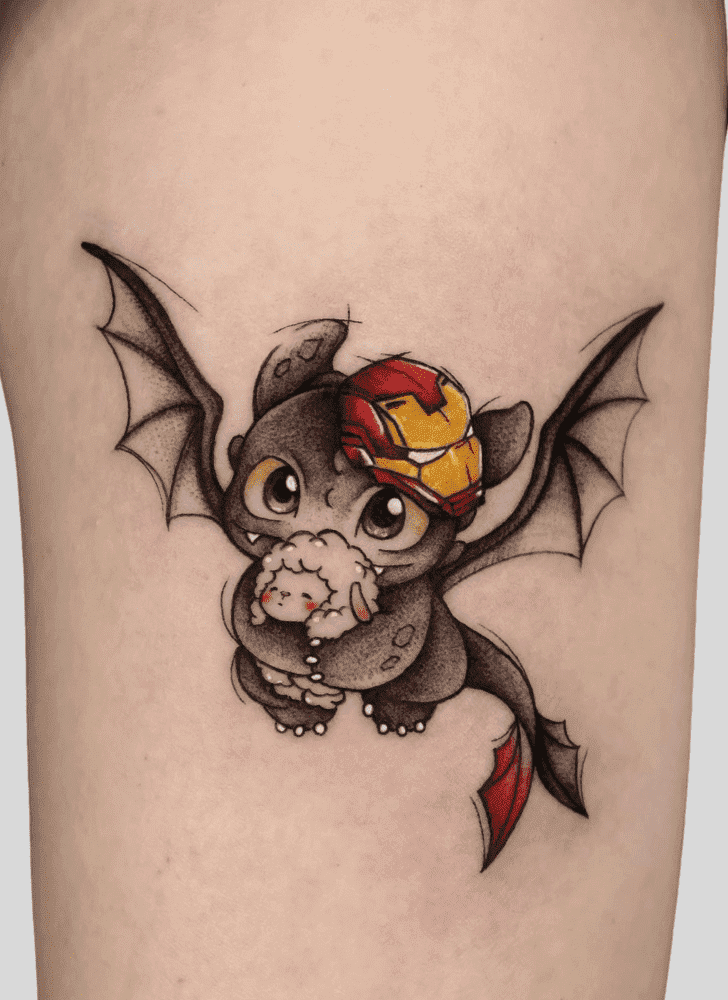 Toothless Tattoo Portrait