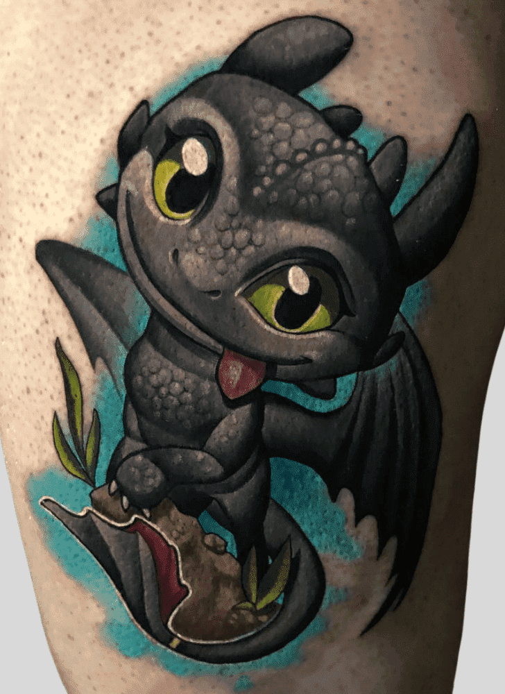 Toothless Tattoo Portrait