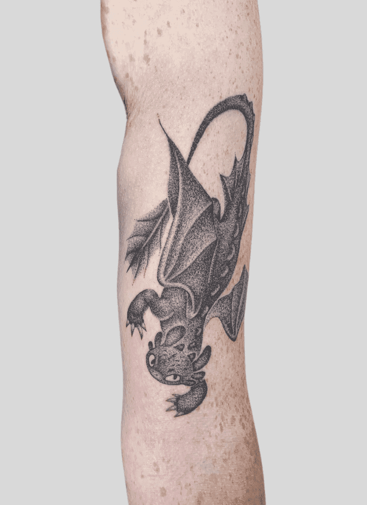 Toothless Tattoo Shot