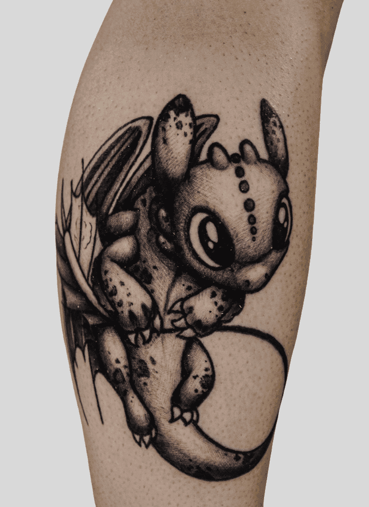 Toothless Tattoo Shot