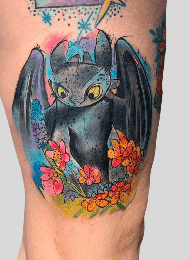 Toothless Tattoo Portrait