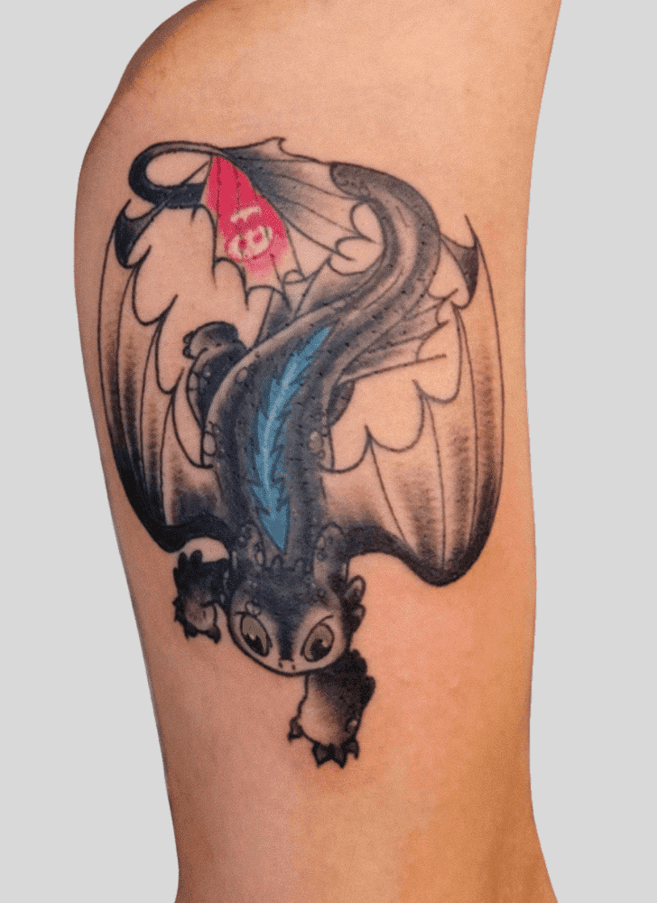 Toothless Tattoo Shot