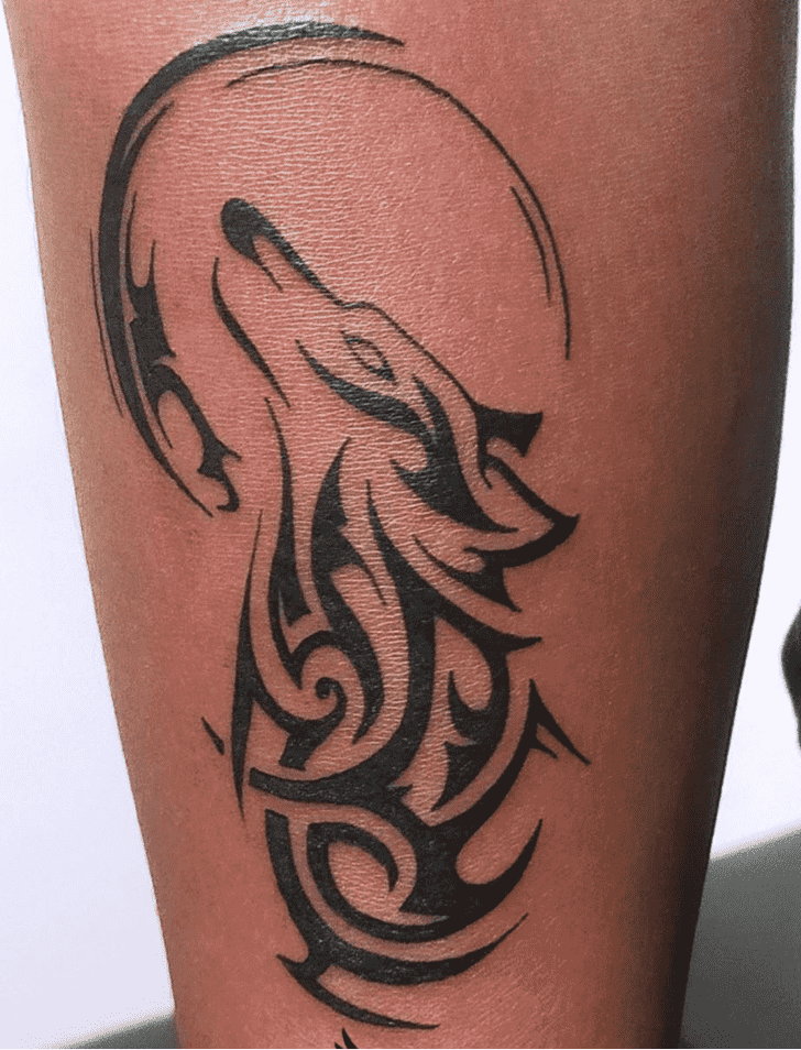 Tribal Wolf Tattoo Photo