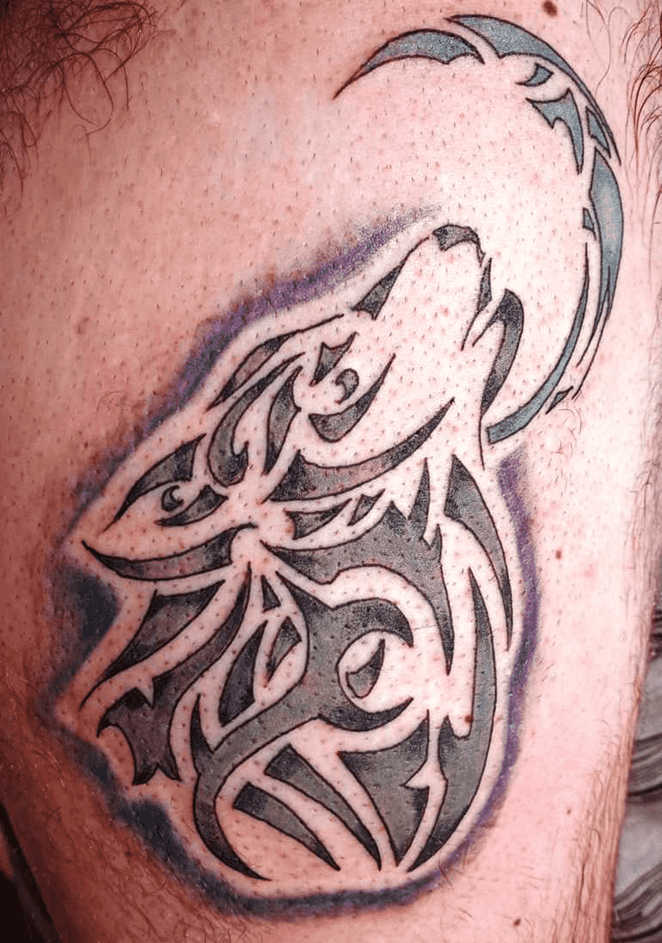 Tribal Wolf Tattoo Ink