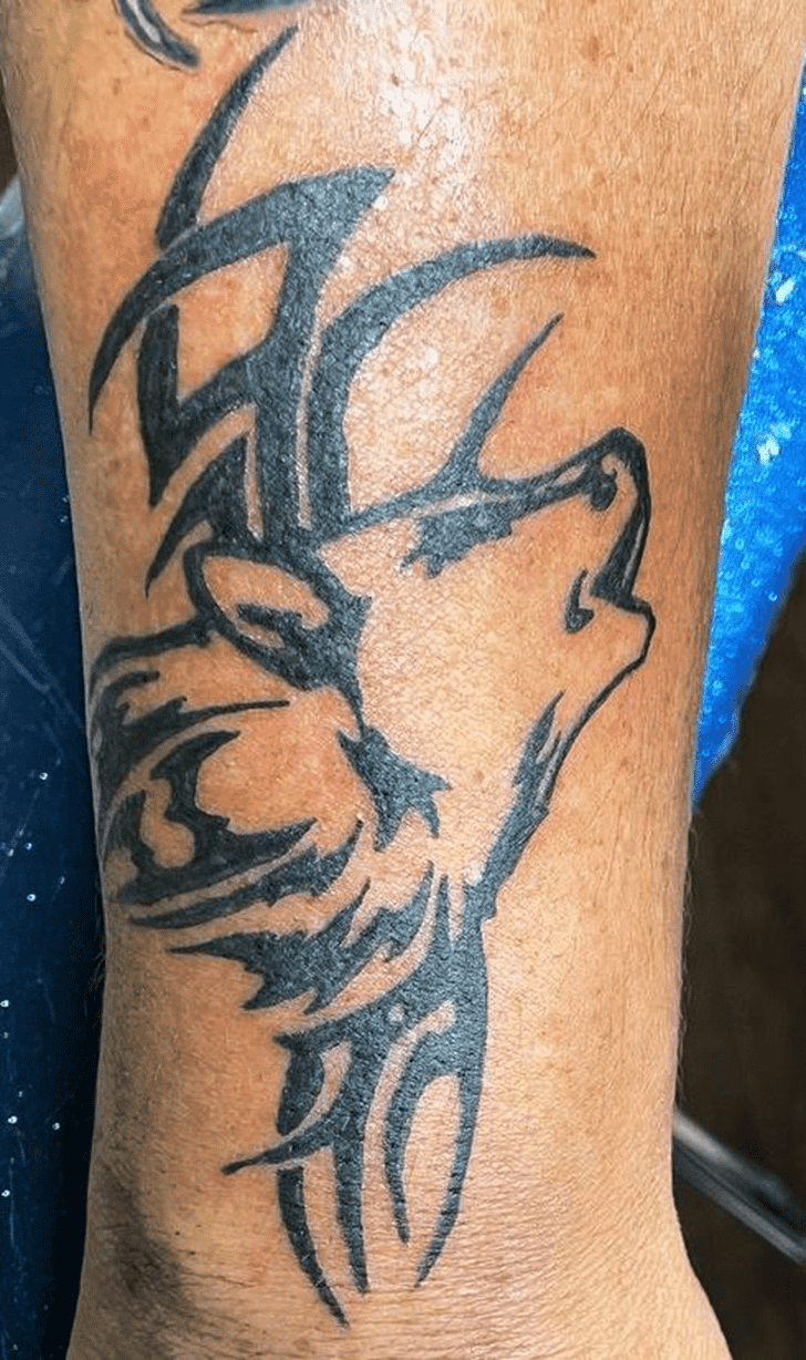 Tribal Wolf Tattoo Picture