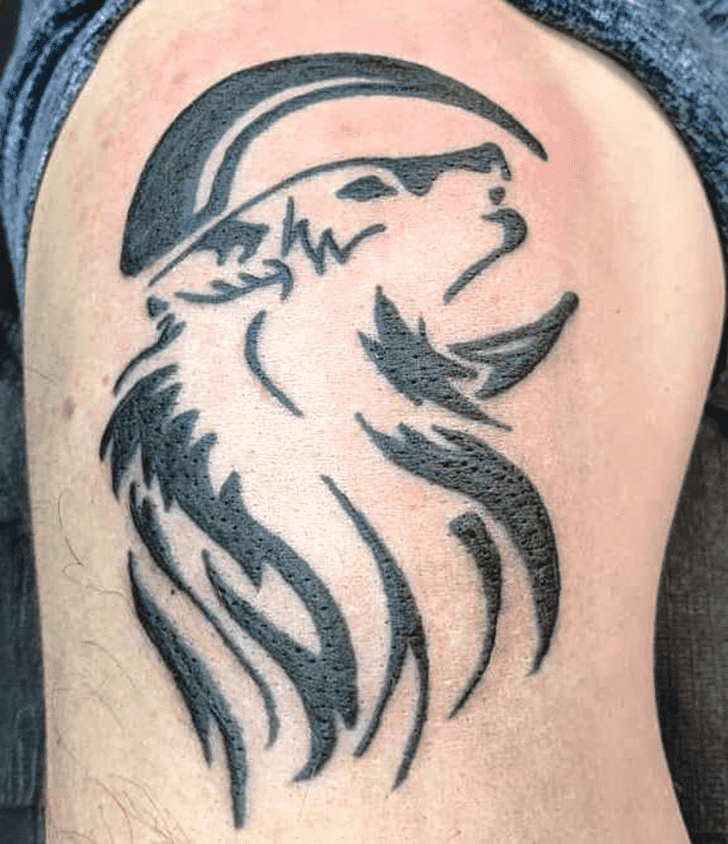 Tribal Wolf Tattoo Photo