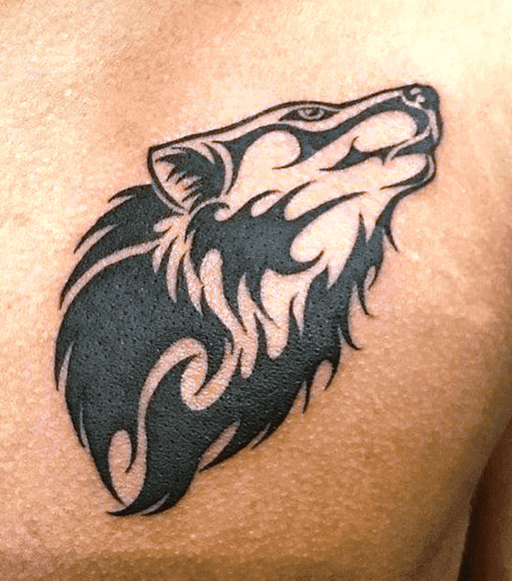 Tribal Wolf Tattoo Photos