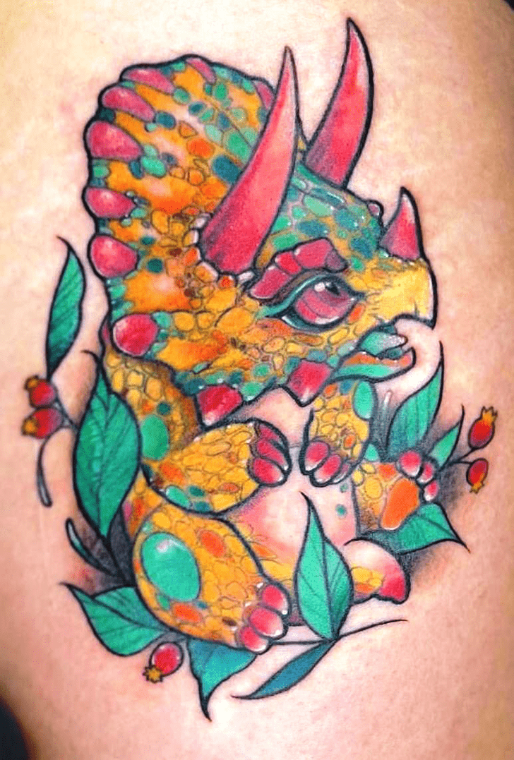 Triceratops Tattoo Photograph